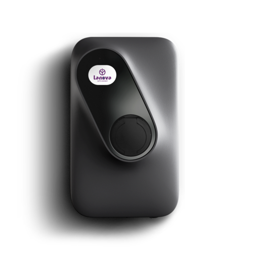 Lanova Home Advanced | Socket | Laadpaal type 2 |  22kW | 3 fasen 32A | grijs en wit