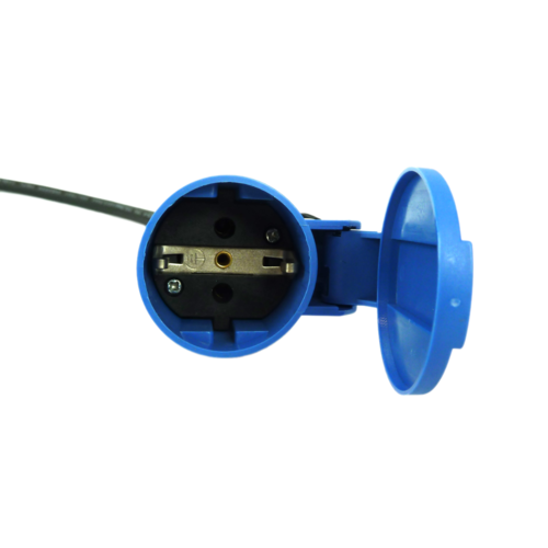 DUOSIDA Adaptateur de type 2, point de charge sur prise normale (Schuko), 1 phase, 16A | 0,5 m