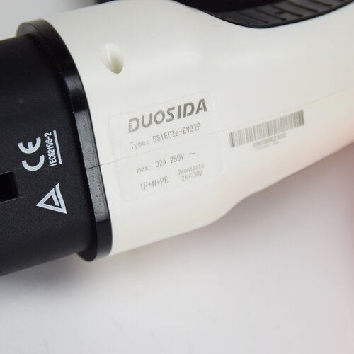DUOSIDA Type 2 (female) to Type 2 (male) Charging Cable | 32A, 1 Phase | 6m - 2nd Life B