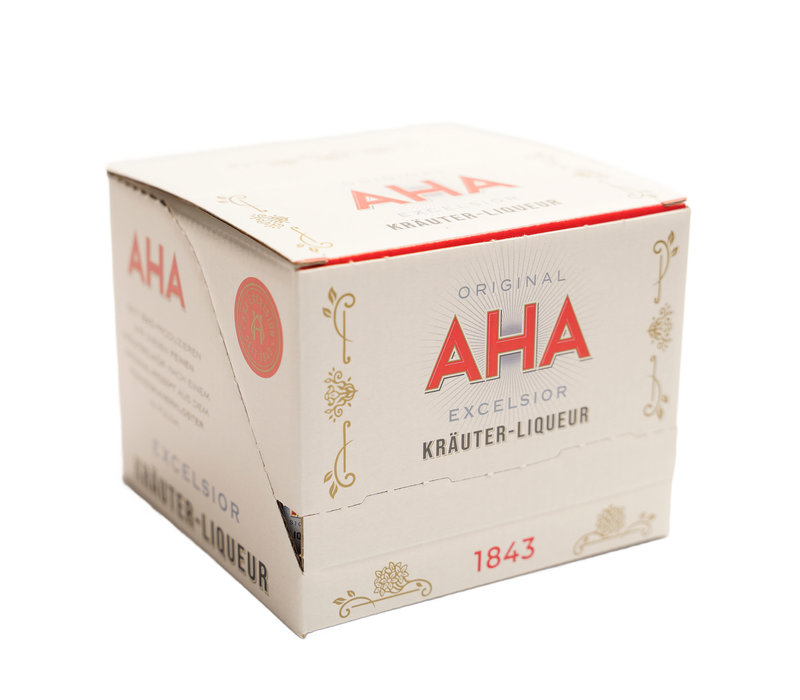 AHA Excelsior Kräuterliqueur 25 Shots à  0,02 Liter