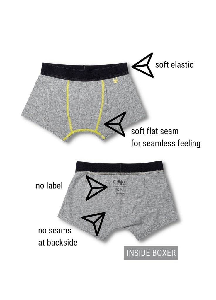 SAM Super soft sustainable boxer briefs with seamless feeling, no labels