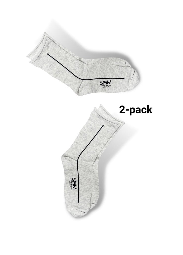 SAM 2 PACK -Sensitivity socks, super soft, seamless feeling, non-binding top, easy to put on, organic cotton - Copy