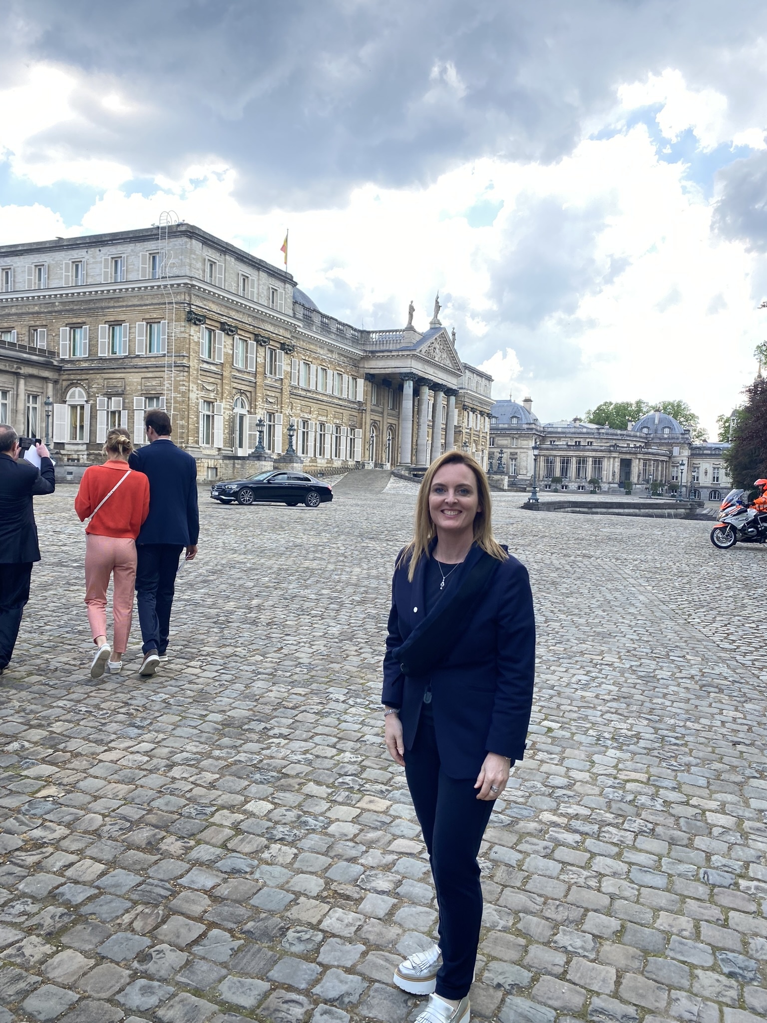 An Luyten at the royal palace of Belgium