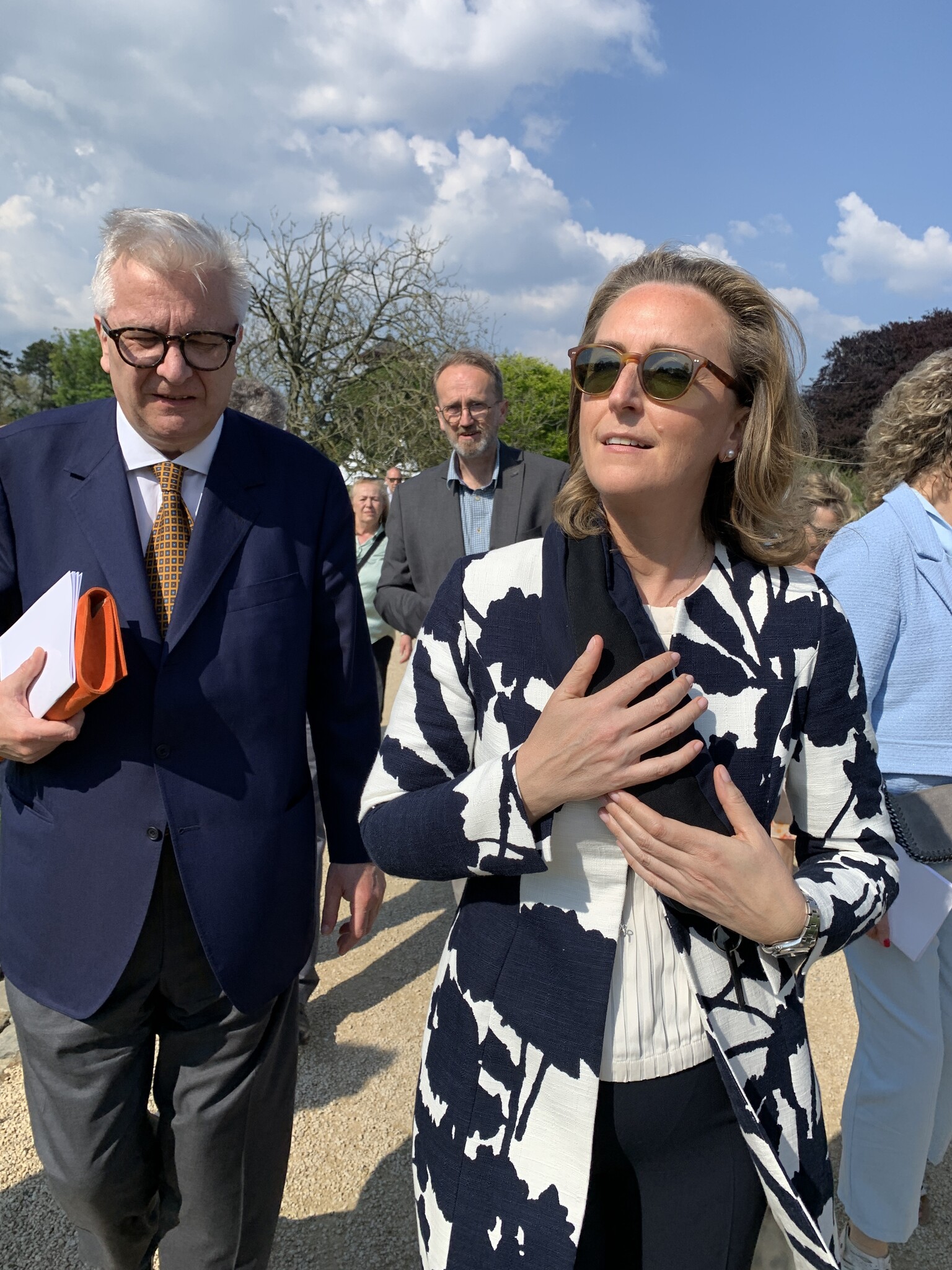 princess Claire of Belgium testing the CalmDesign bag