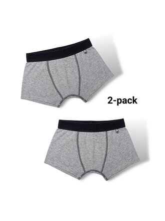 SAM New zachte grijze BOXERSHORTS jongens (2-pack) SAM New zachte grijze BOXERSHORTS jongens (2-pack)