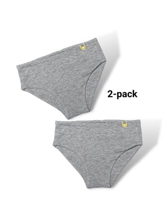 SAM New SLIPS | ONDERBROEKEN meisjes grijs (2-pack) SAM New SLIPS | ONDERBROEKEN meisjes grijs (2-pack)
