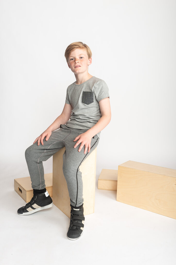 SAM Pantalon AIR BAGGY pour les enfants sensibles - Pas d'étiquettes ou de chatouilles! Gris