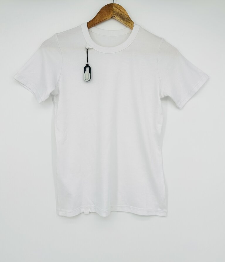 SAM T-SHIRT  |  blanc  sans couture super doux - Personnalisez avec un fidget chewy