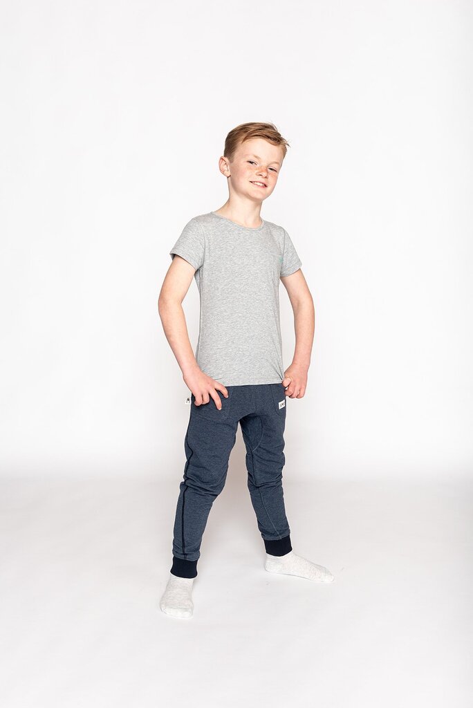 SAM AIR BAGGY seamless pants for sensitive kids - No tags, tickling or itching! Dark Blue