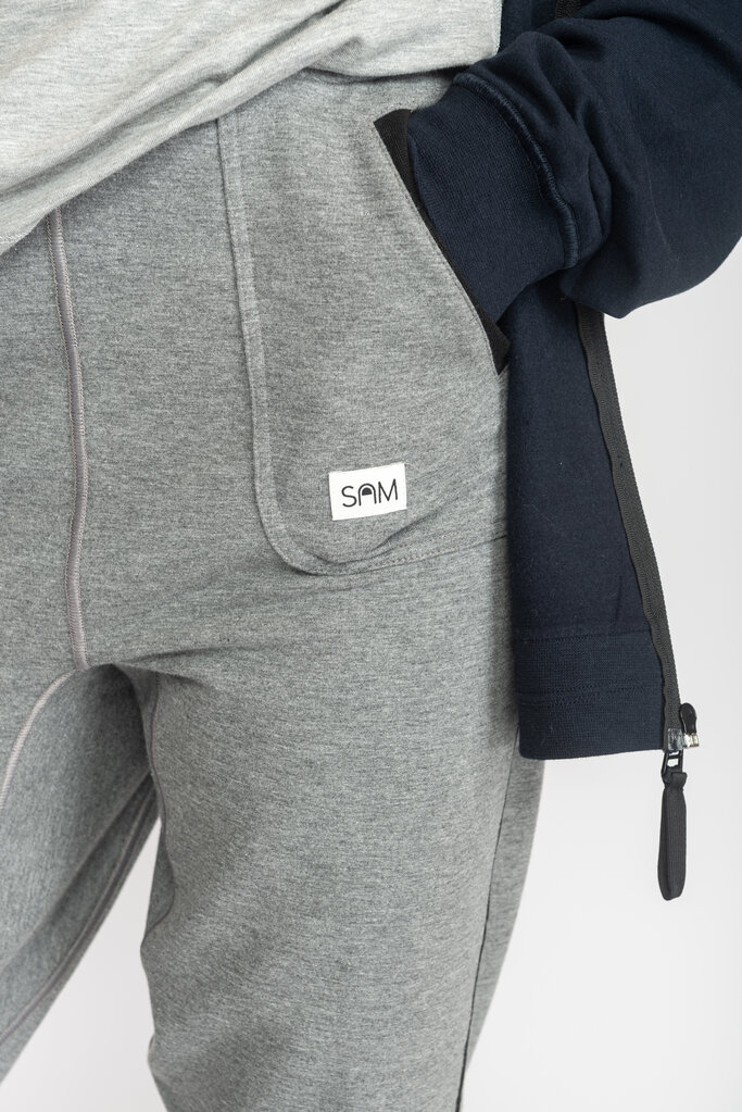 SAM AIR BAGGY naadloze broek voor gevoelige kinderen - Geen labels, gekriebel of geprik! Grijs