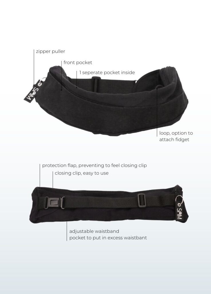 SAM Verzwaarde CalmDesign bag - Heuptas met rustgevende kracht van diepe druk
