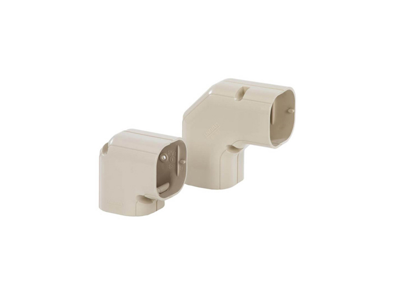 NE-75W platte lange bocht 90° (W)