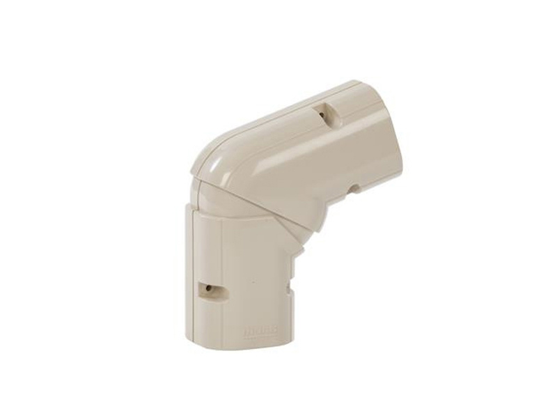 NX-75W verstelb. platte bocht 45-90° (W)