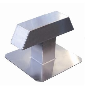 ALU dakdoorvoer 120 mm DUO