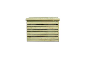 Houten split cover voor airco buitenunit LAC548