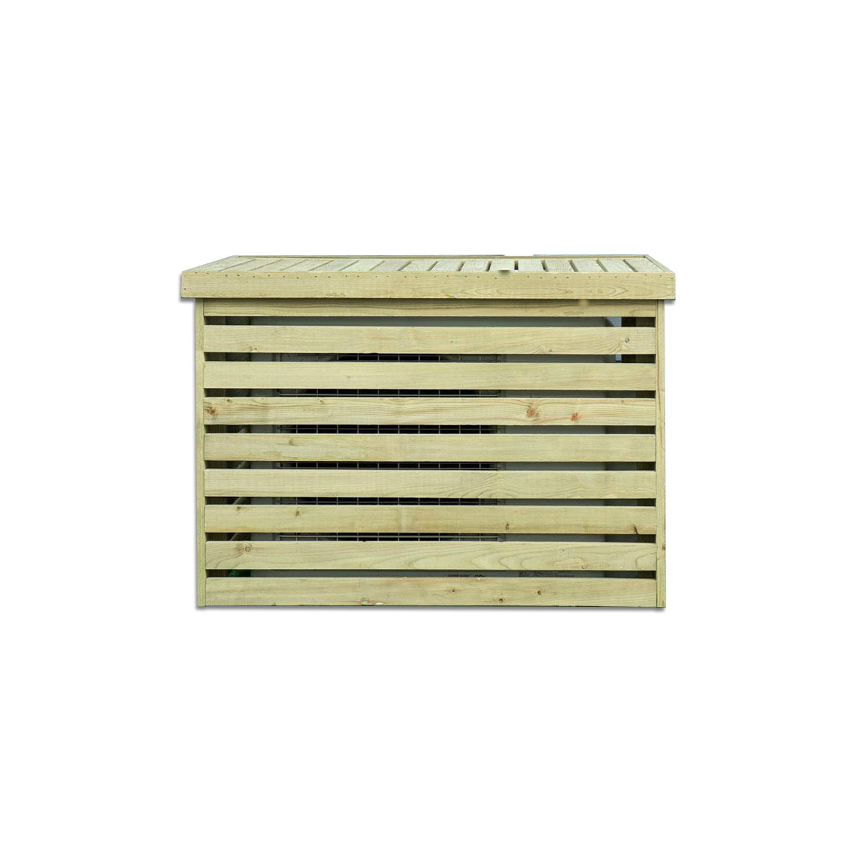 Houten split cover voor airco buitenunit LAC546