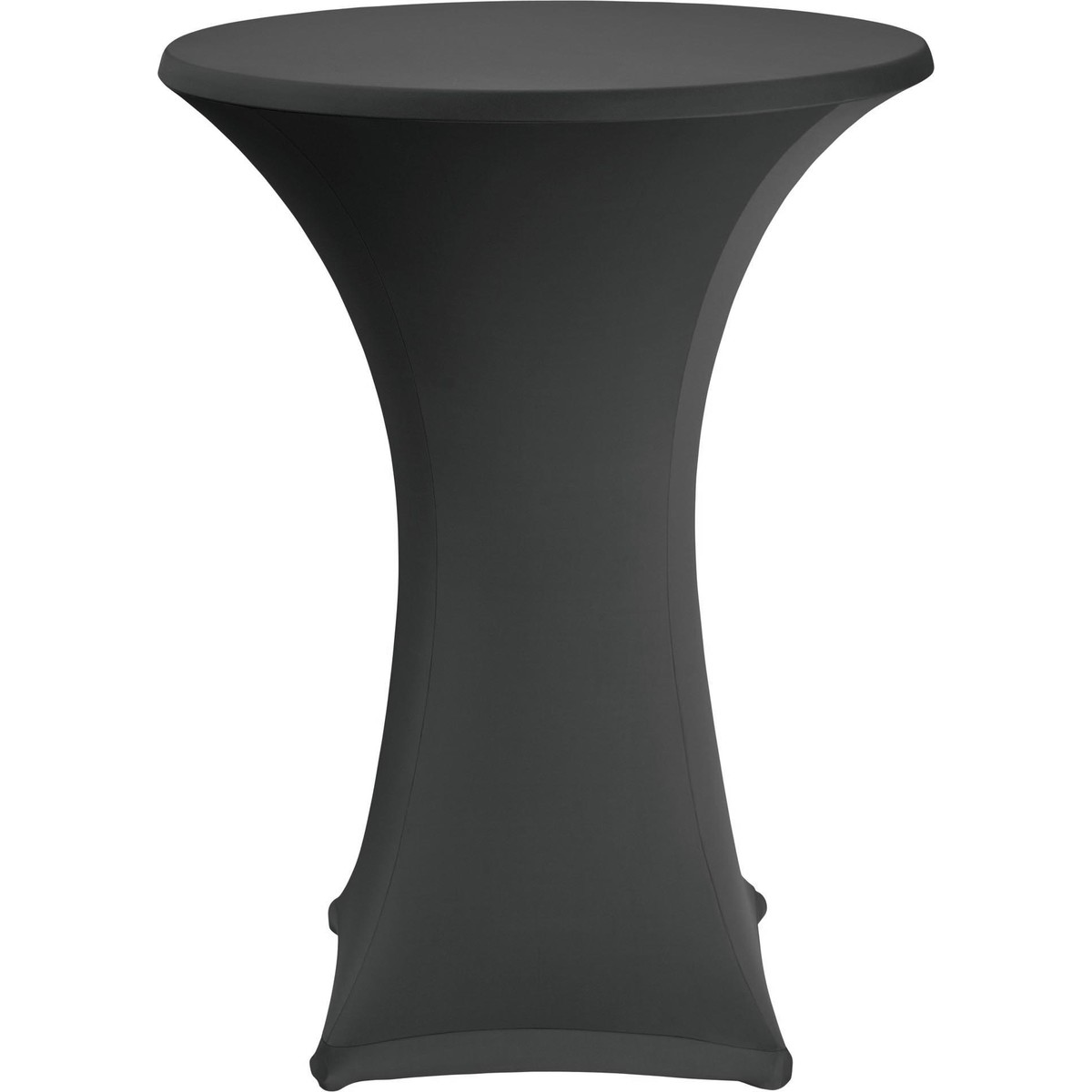 Stehtischbezug Ø 80 cm schwarz