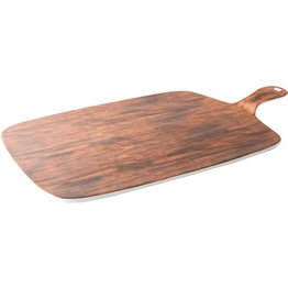 Porzellanserie "Wood Design" Alumina  Platte mit Griff 42x23 cm - NEU