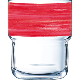Glasserie "Brush" 270ml cherry-rot - NEU