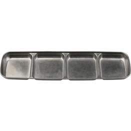 "Yoko" Schale 4 Felder, grau