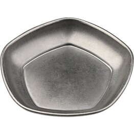 "Yoko" Schale petit fünfeckig, grau - NEU