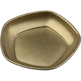 "Yoko" Schale petit fünfeckig, gold - NEU