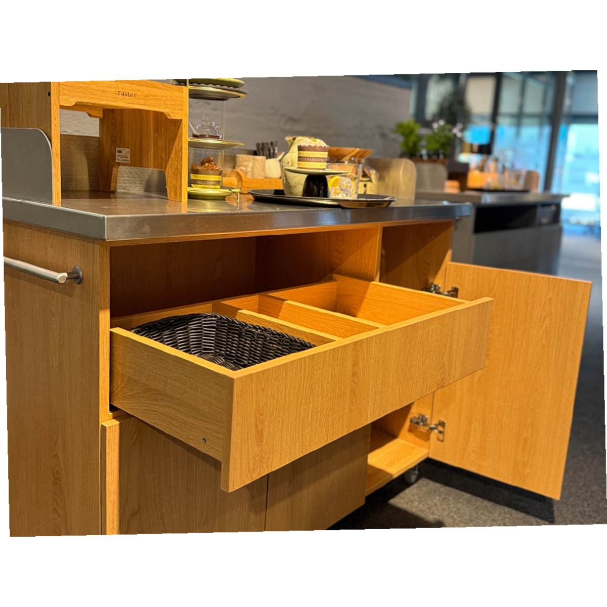 Mobile Servicestation Edelstahl V4A 1200mm