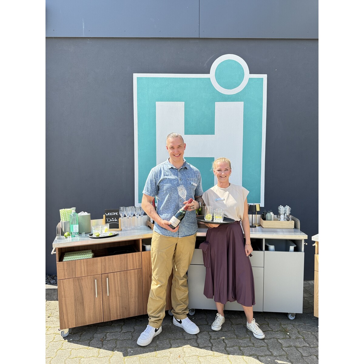 Mobile Servicestation Edelstahl V4A 1200mm