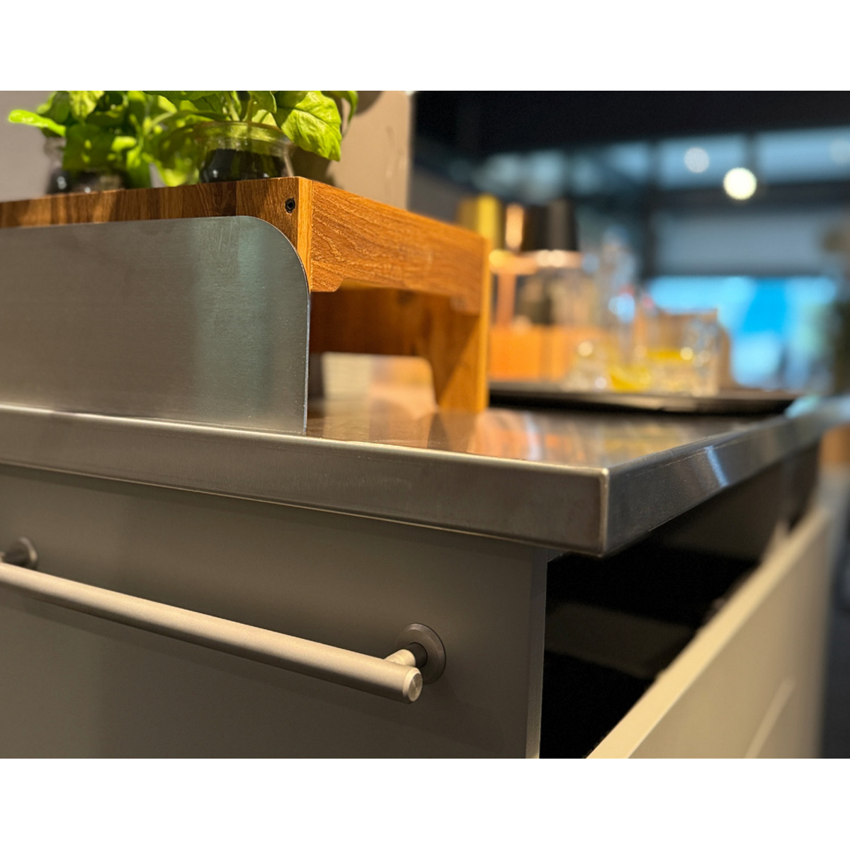 Mobile Servicestation Edelstahl V4A 1200mm