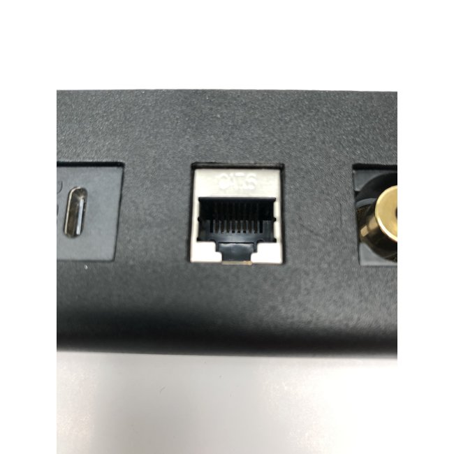 LAN Cat.6A connector/insert with detachable cable