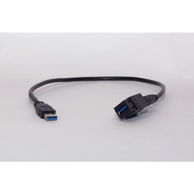 USB 3.0 connector/insert with detachable cable