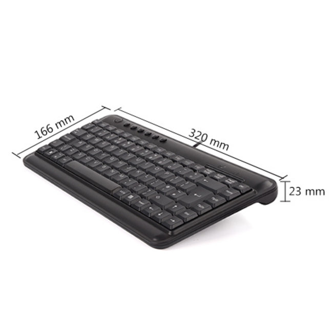 Slimline mini keyboard USB Qwerty