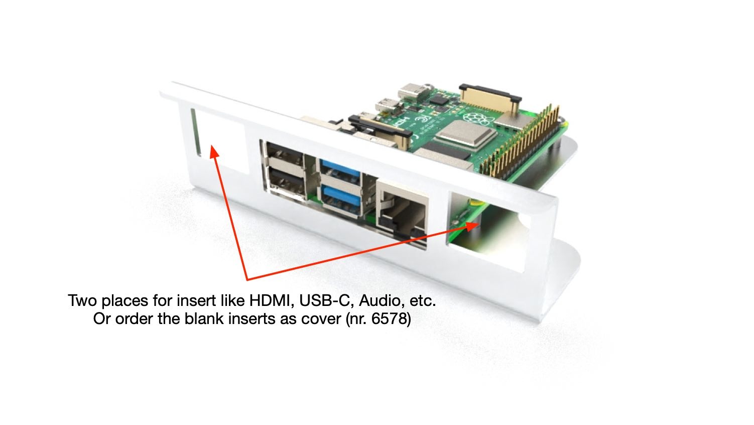 Bracket Raspberry Pi inserts