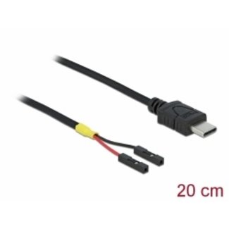 Cable USB Type-C™ male to 2x pin header female 20 cm