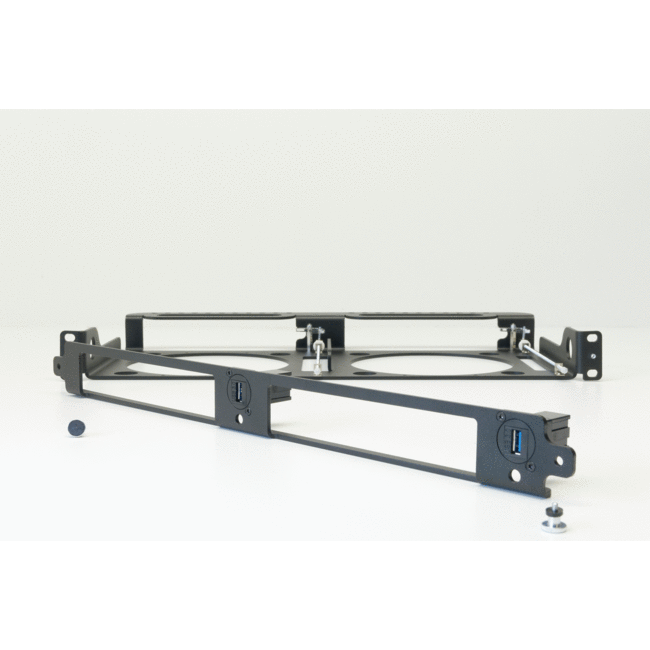 Mac mini mini Rack Mount 1U for 1 or 2 Mac minis with cable management