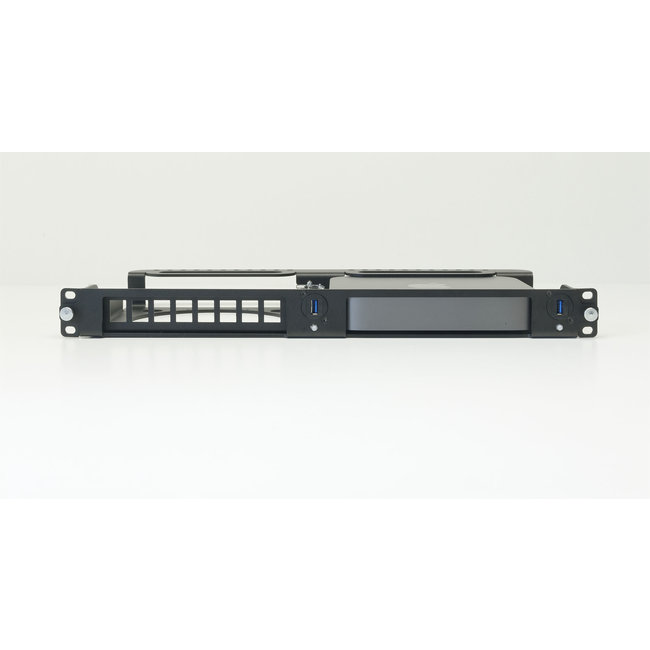 Mac Mini Rack Mount 19 inch 1U with cable management for 1 Mac mini & 8-slots I/O panel