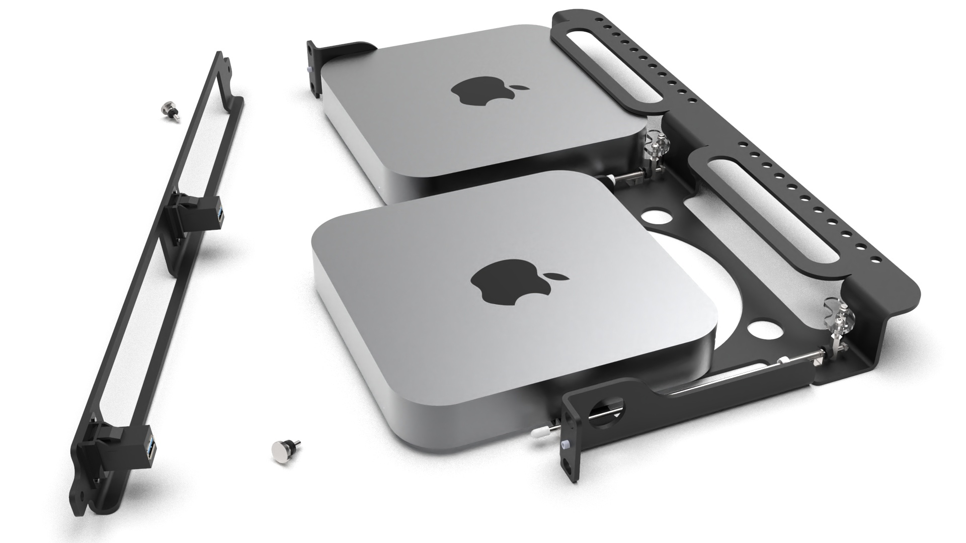 Mac mini RackMount kit for 1 or 2 Mac mini 2023 M2 & M2 Pro MyElectronics