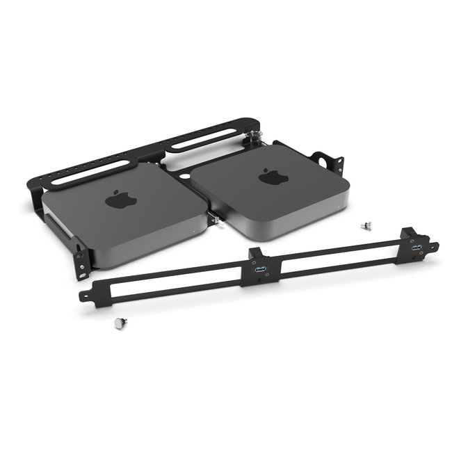 Mac mini Rack Mount kit voor 1 of 2 Mac mini 2023 M2 en M2 Pro