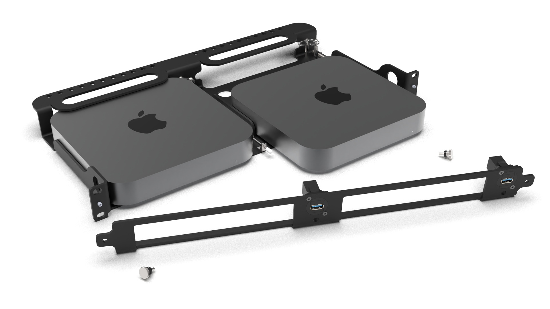 Mac mini RackMount kit for 1 or 2 Mac minis MyElectronics