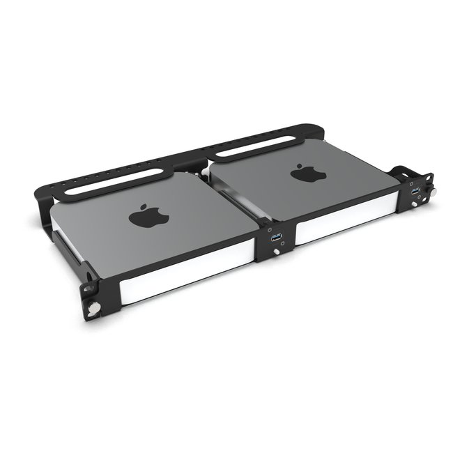 Mac mini Rack Mount 1U for 1 or 2 Mac minis with cable management