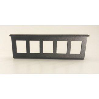 5-connectors I/O mounting plate 1U/1.5U