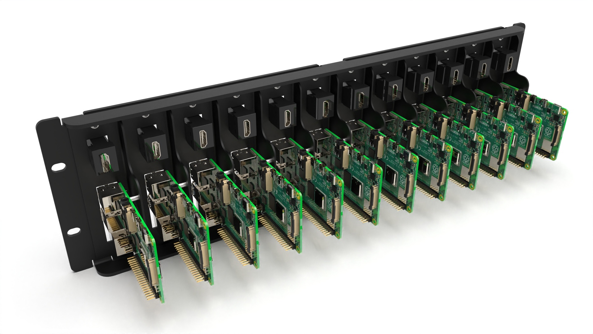 Raspberry Pi 5 Rack Mount _ 10 inch Raspberry Pi Rack Mount Kits – AADZQ