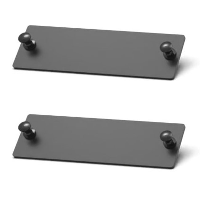 2 Blank covers for Front-removable Raspberry Pi 2U rack mount (6781)