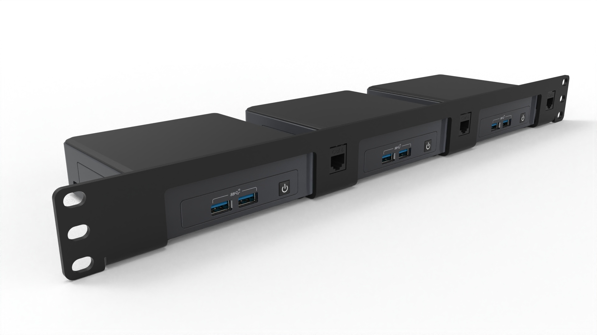 19inch 1U rack to mount 13 Intel NUCs MyElectronics