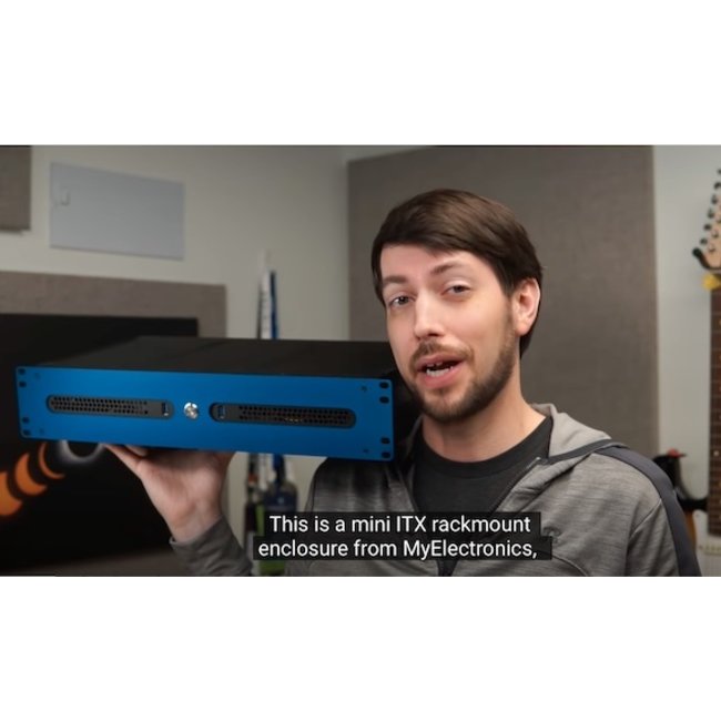 19 inch 2U mini-ITX case short depth Low-Profile PCI