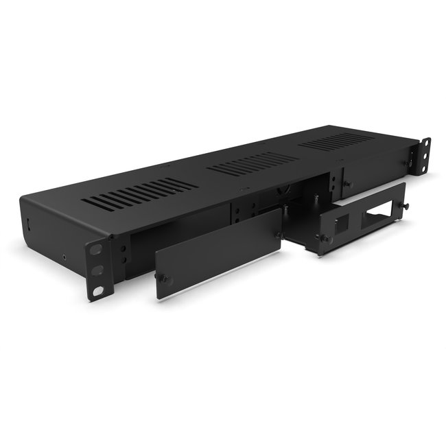 1U rack mount Pro Enclosed  1x Raspberry Pi (exp. to 3) - FRONT REMOVABLE