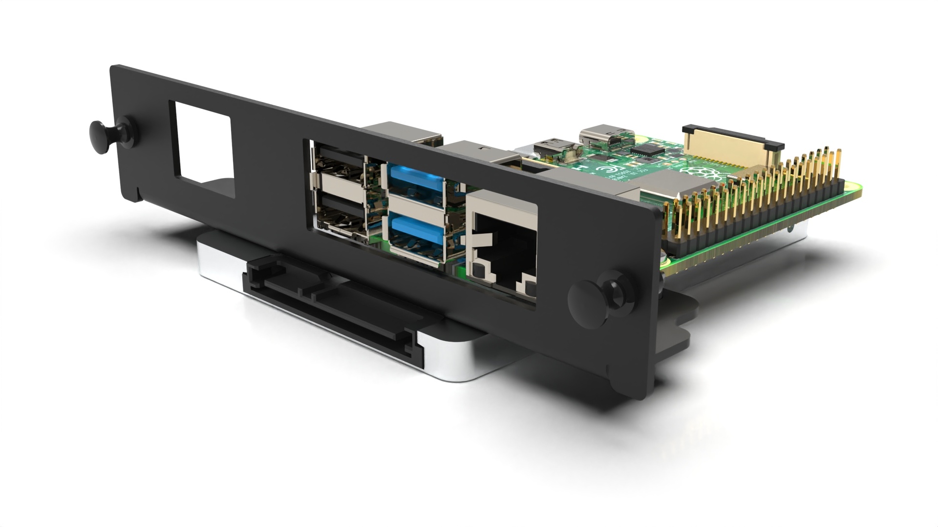 Raspberry Pi + SSD tray for Pro Enclosed FRONT REMOVABLE MyElectronics