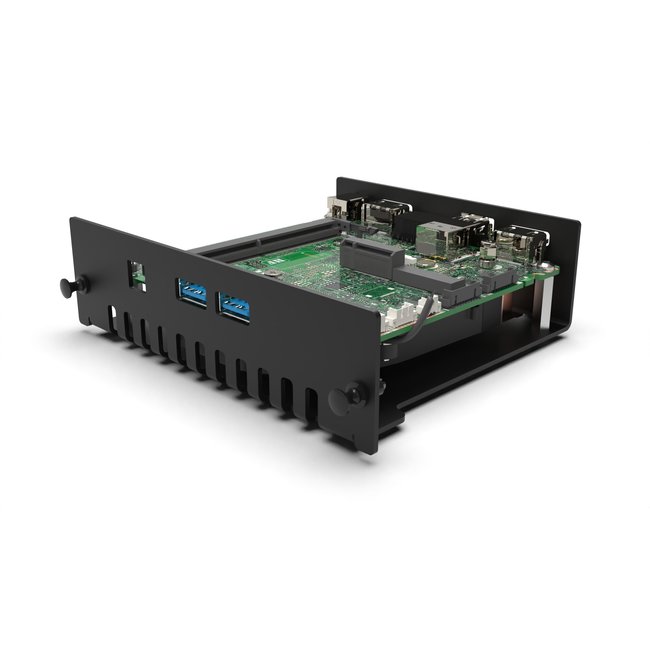 1U rack mount Pro Enclosed  1x NUC11/12/13 Pro Board (exp. to 3) - FRONT REMOVABLE