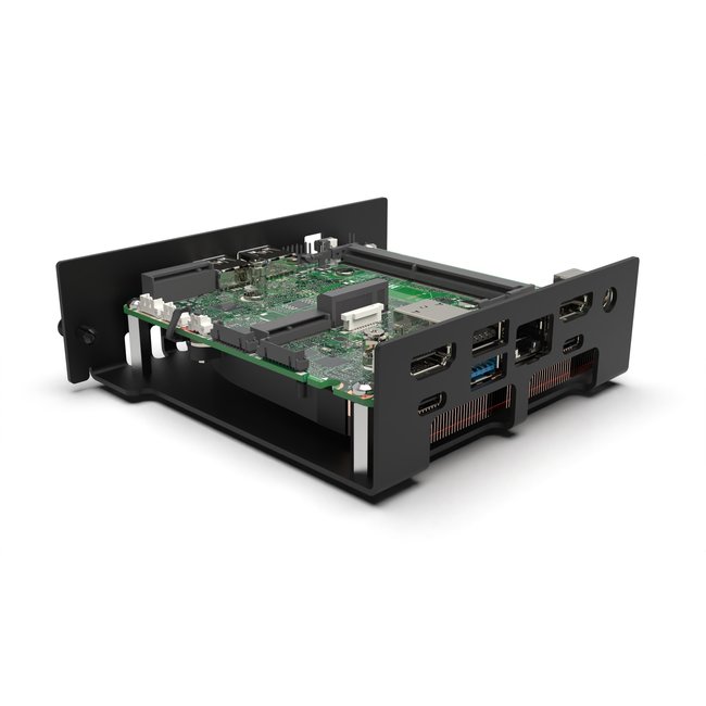 1U rack mount Pro Enclosed  1x NUC11/12/13 Pro Board (exp. to 3) - FRONT REMOVABLE