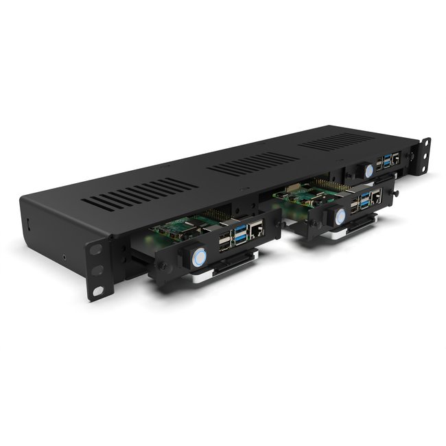 1U rack mount Pro Enclosed - FRONT REMOVABLE (frame only)